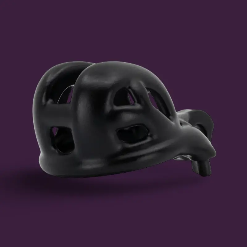 Baby Cobra Chastity Cage KINK3D, patented 3D design | Dark-Ink