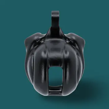 KINK3D Baby Viper Chastity Cage, enclosed design 1.25-2" | Dark-Ink