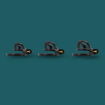 Jaula de castidad Baby Viper KINK3D, diseño cerrado 3-5 cm | Dark-Ink