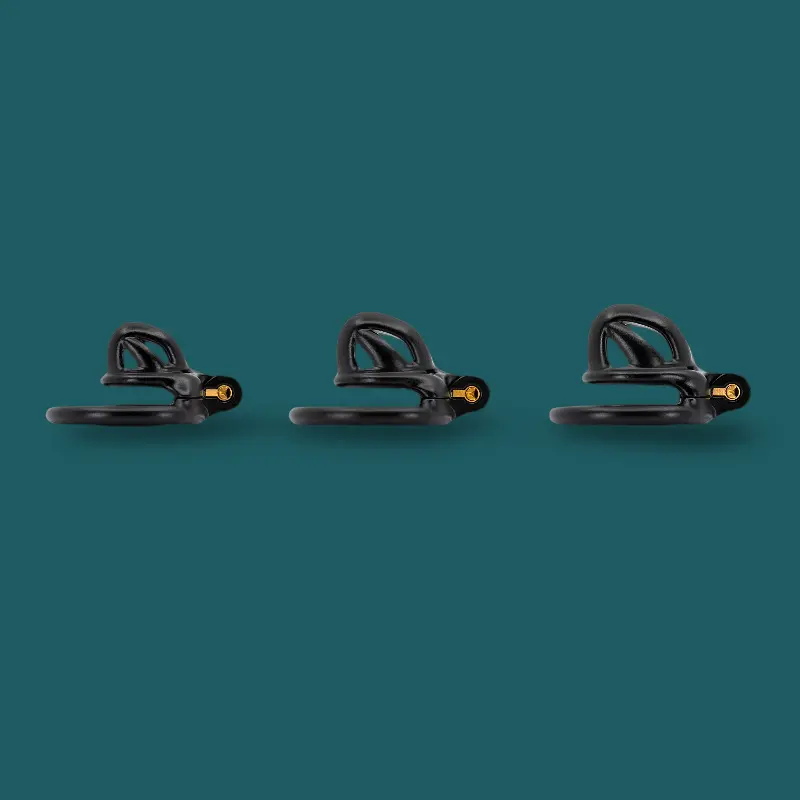 Jaula de castidad Baby Viper KINK3D, diseño cerrado 3-5 cm | Dark-Ink