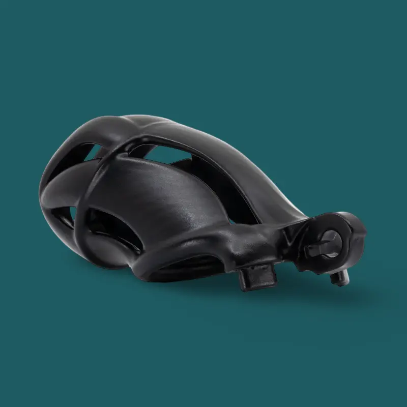 Viper S+ Keuschheitskäfig KINK3D, geschlossen, 9-11 cm | Dark-Ink