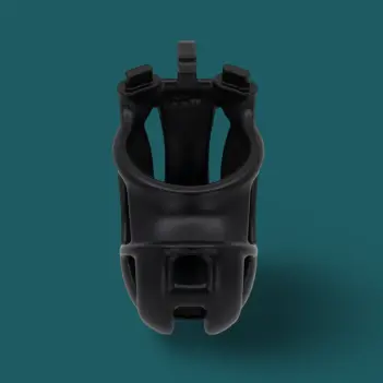 Viper S+ Keuschheitskäfig KINK3D, geschlossen, 9-11 cm | Dark-Ink