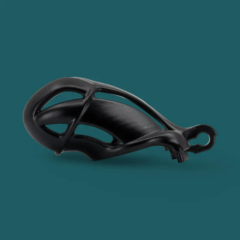 Viper S+ Keuschheitskäfig KINK3D, geschlossen, 9-11 cm | Dark-Ink