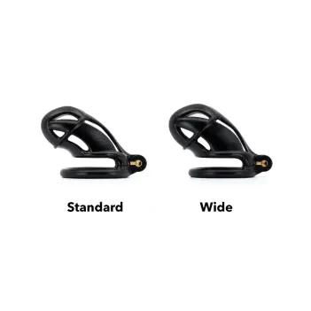 Viper S+ Keuschheitskäfig KINK3D, geschlossen, 9-11 cm | Dark-Ink