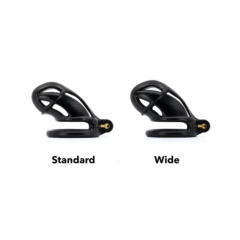 Viper S+ Keuschheitskäfig KINK3D, geschlossen, 9-11 cm | Dark-Ink