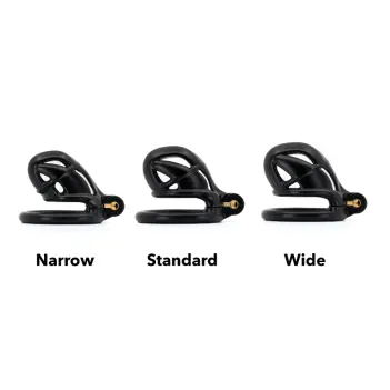 KINK3D Viper N+ Chastity Cage, three widths, 2.5-3" | Dark-Ink