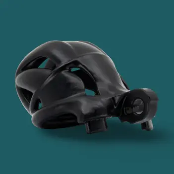 KINK3D Viper N+ Chastity Cage, three widths, 2.5-3" | Dark-Ink