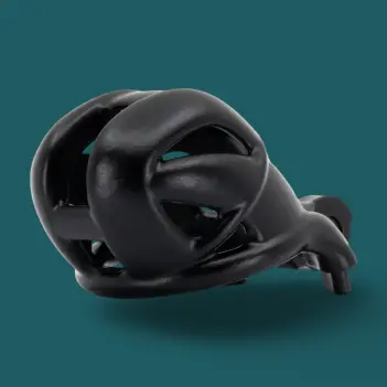 KINK3D Viper N+ Chastity Cage, three widths, 2.5-3" | Dark-Ink