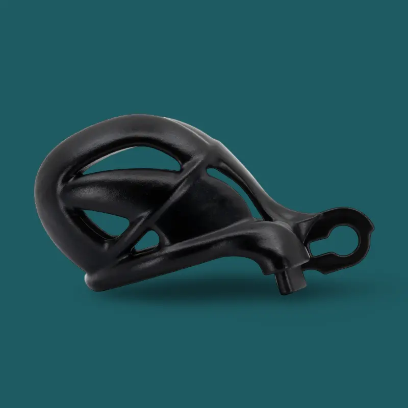 KINK3D Viper N+ Chastity Cage, three widths, 2.5-3" | Dark-Ink