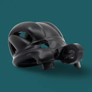 Jaula de castidad Viper N KINK3D, diseño cerrado 5-6,5 cm | Dark-Ink