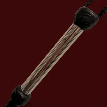 Látigo DARKLINE Beast Bullwhip, una cola, mango acero inox | Dark-Ink