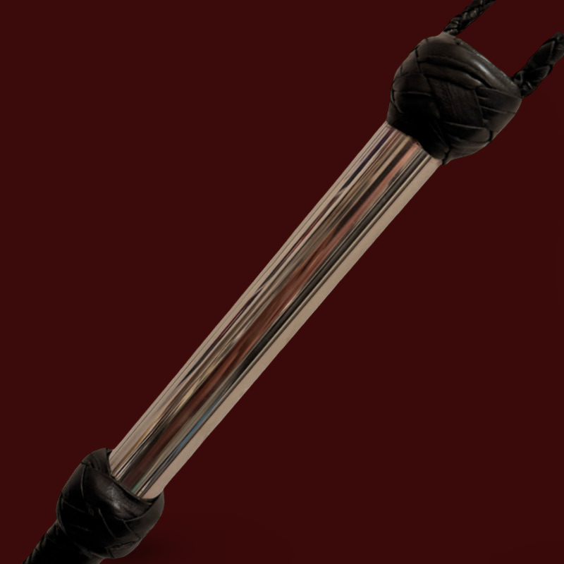 Beast Bullwhip – Fouet cuir manche acier 81 cm