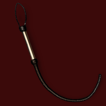 Beast Bullwhip – Steel Handle Leather Whip 32”