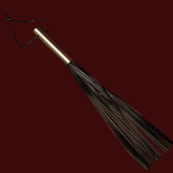Brutal Love – Flogger manche acier cuir 500 mm