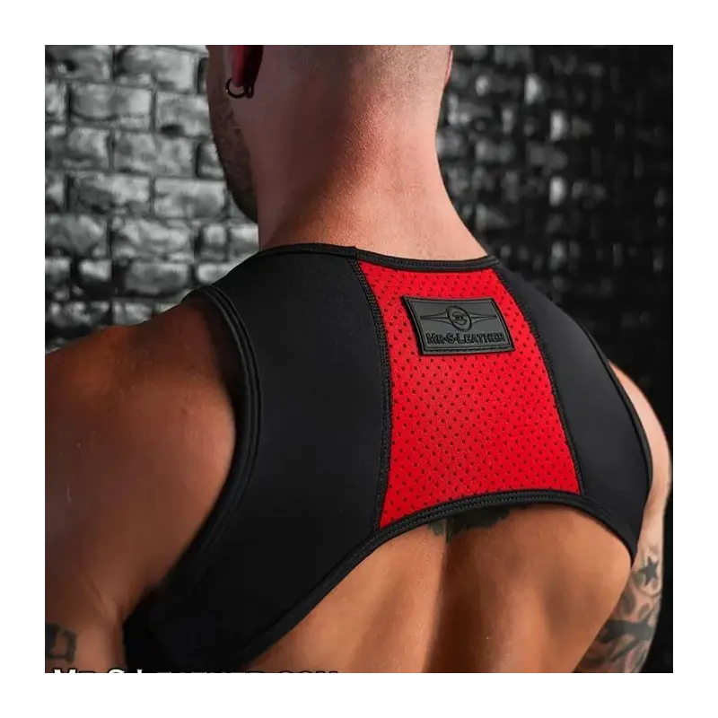 Neopren-Harness Archer Mr S Leather, Clips oder Cockring | Dark-Ink
