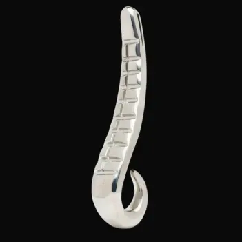 DARKLINE Devil's Tongue Steel Dildo, Built-In Handle | Dark-Ink