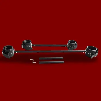 Entrave BDSM Deluxe Pranger DARKLINE, acier mat, 1,5 kg | Dark-Ink