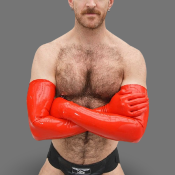 Schulterlange Latexhandschuhe