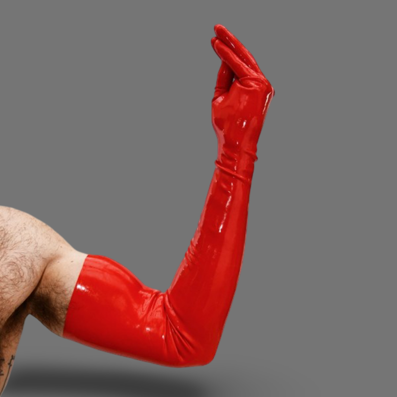 Schulterlange Latexhandschuhe