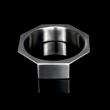 DARKLINE ZE NUT Glans Ring, matte steel, 90 g, 3 sizes | Dark-Ink