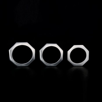 Zu nut steel cockring and glans ring
