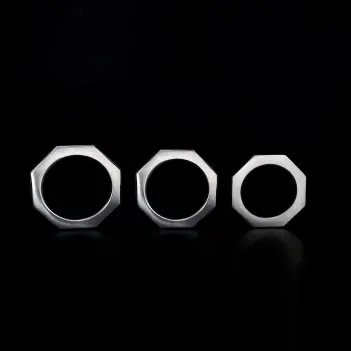 DARKLINE ZE NUT Glans Ring, matte steel, 90 g, 3 sizes | Dark-Ink