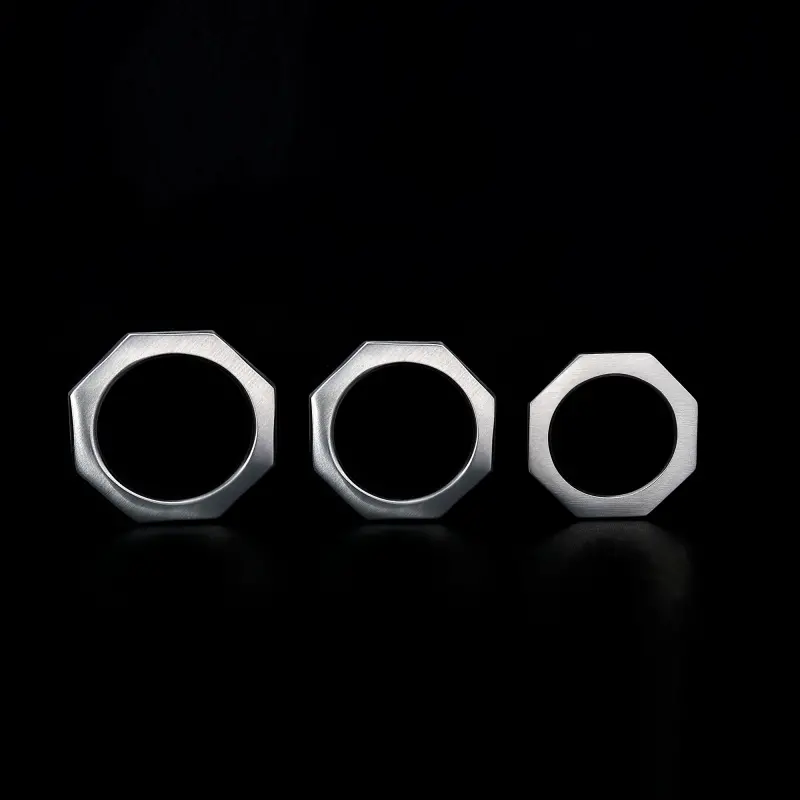 DARKLINE ZE NUT Glans Ring, matte steel, 90 g, 3 sizes | Dark-Ink