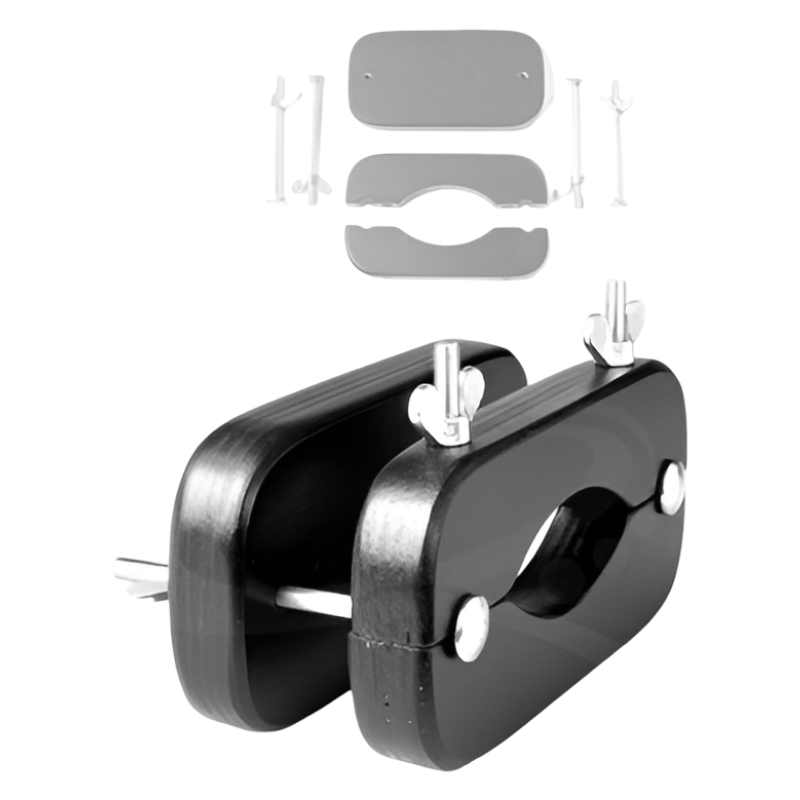 Ball buster testicle vice black wood