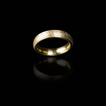 Anillo para pene DARKLINE Golden Wave, acero bronce | Dark-Ink