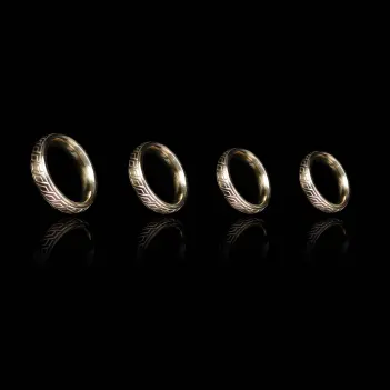 Anillo para pene DARKLINE Golden Wave, acero bronce | Dark-Ink