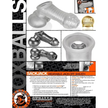 Sackjack dick + ballsack wearable jerk off stroker