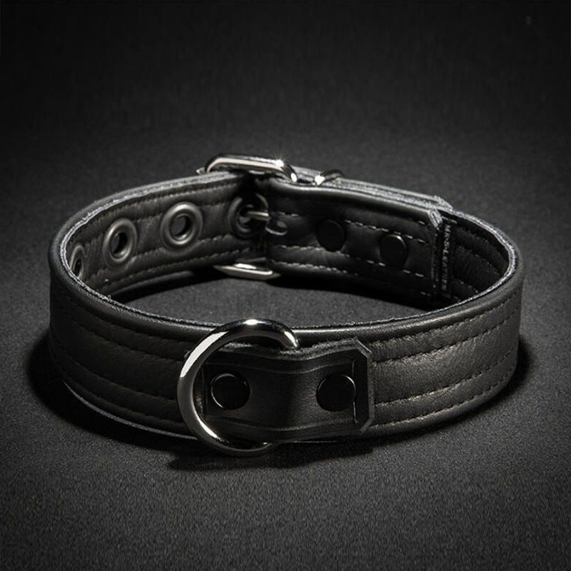Leather puppy collar