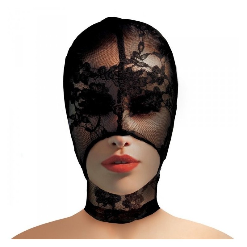 Ms lace seduction lace bondage hood