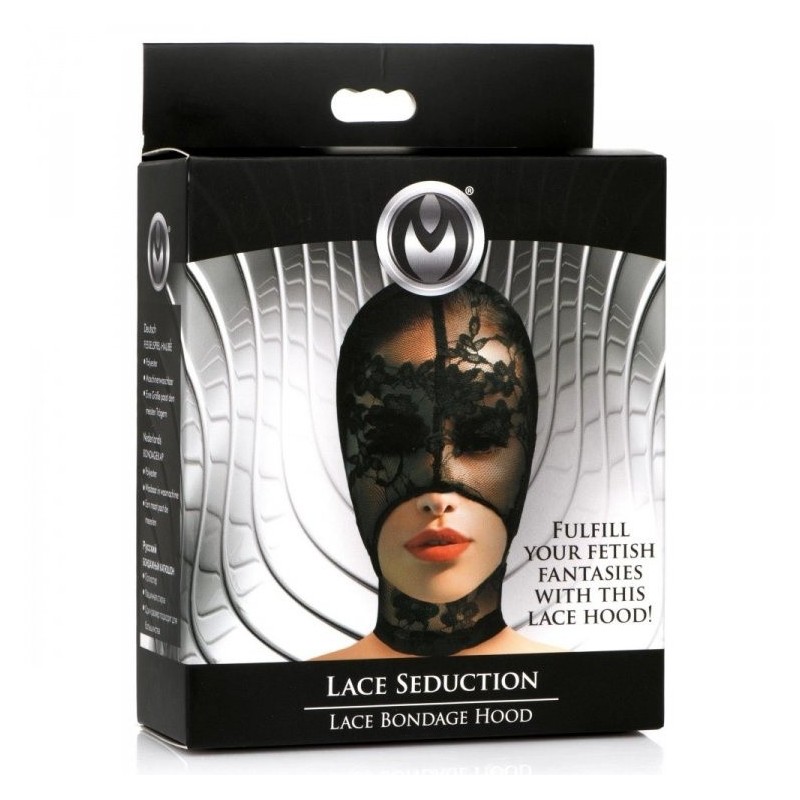 Ms lace seduction lace bondage hood