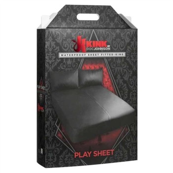 Fitted waterproof sheets king black