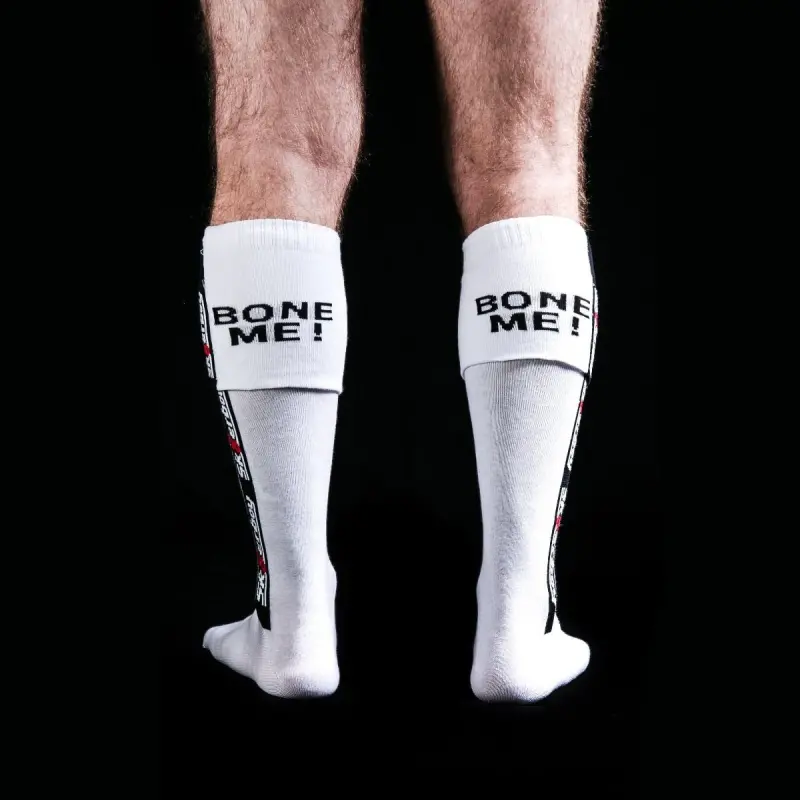 Sk8erboy BONE ME Fetish Socks, extra long thin weave | Dark-Ink