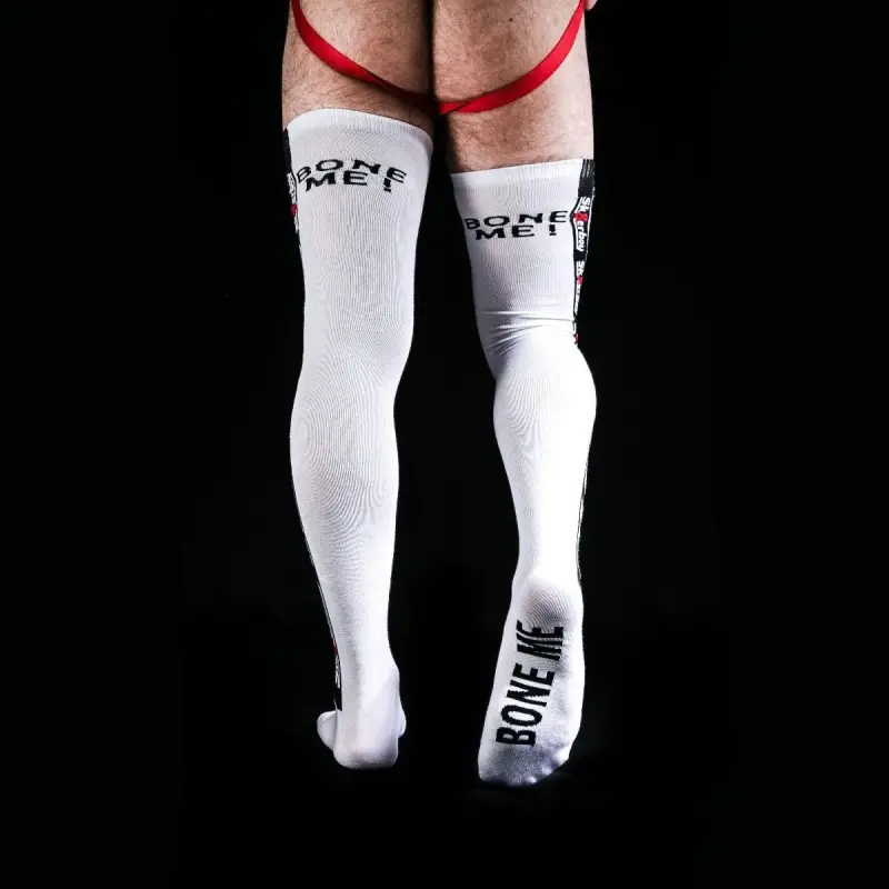 Sk8erboy BONE ME Fetish Socks, extra long thin weave | Dark-Ink