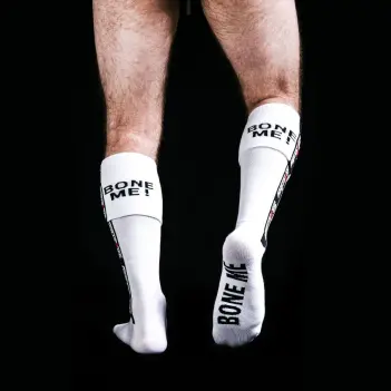 Calcetines fetish BONE ME Sk8erboy, tejido fino | Dark-Ink