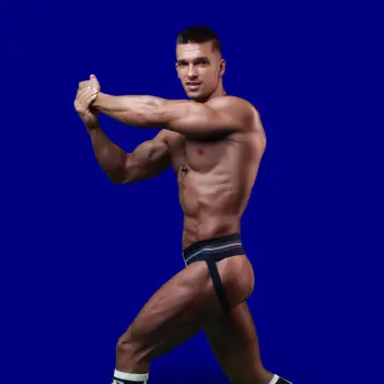 Jockstrap CB13 Tight End 3" Navy Blue, bicolore | Dark-Ink