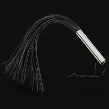 Brutal Love – Steel Handle Leather Flogger 500 mm