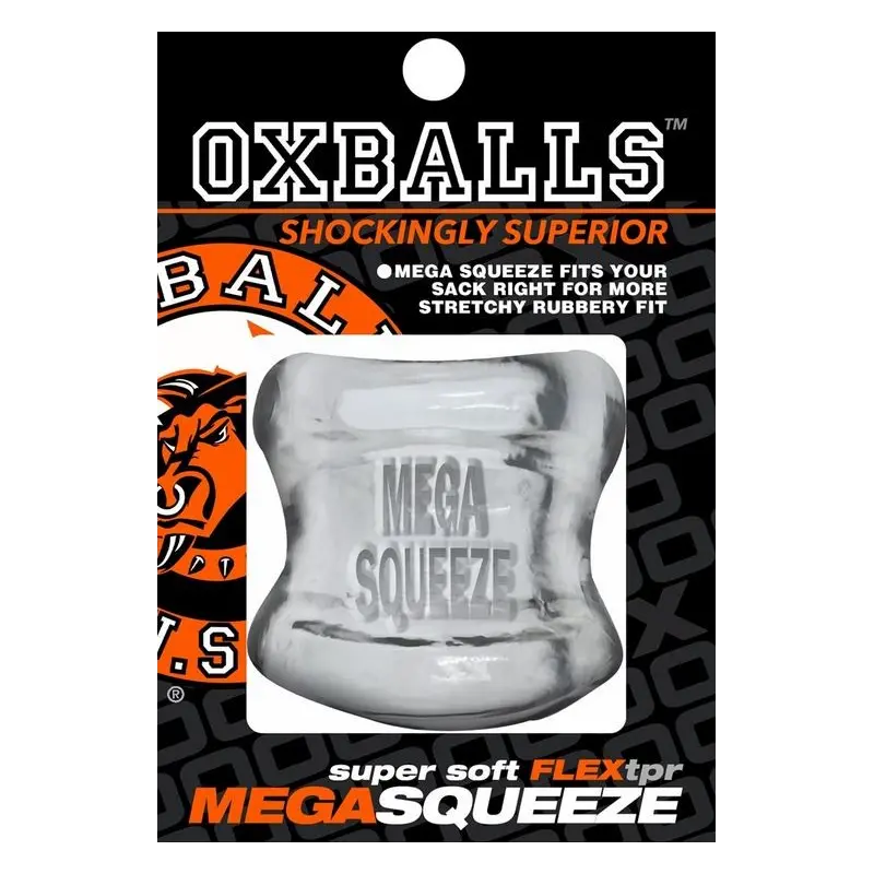 Oxballs Mega Squeeze Ballstretcher, ovaler Tunnel, drehbar | Dark-Ink