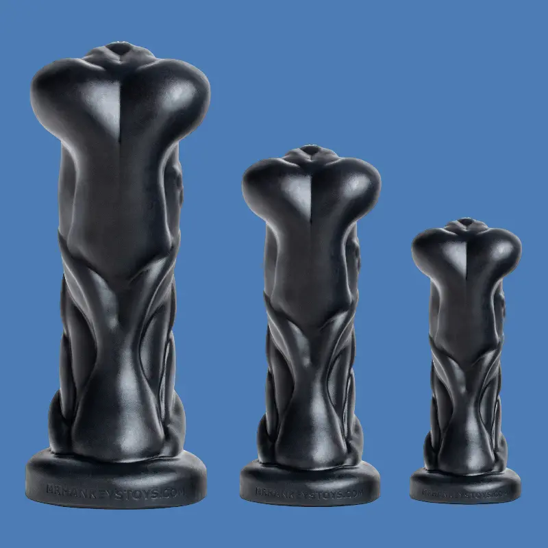 Dildo fantasy Kalib Hankey's Toys, cabeza XXL, 3 tallas | Dark-Ink
