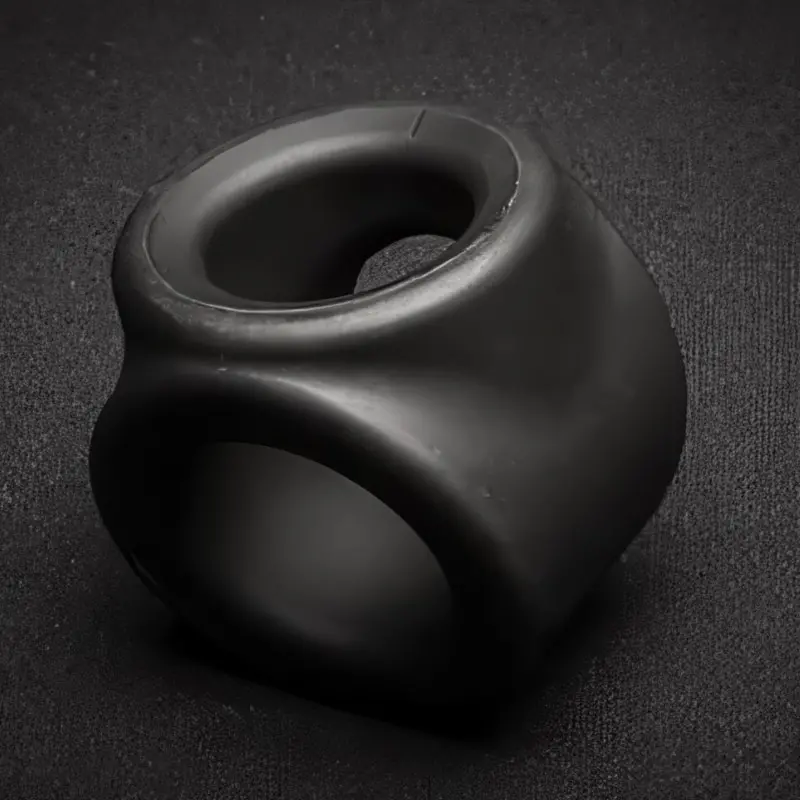Cockring Boneyard Brawn Cage : silicone médical 3X stretch | Dark-Ink