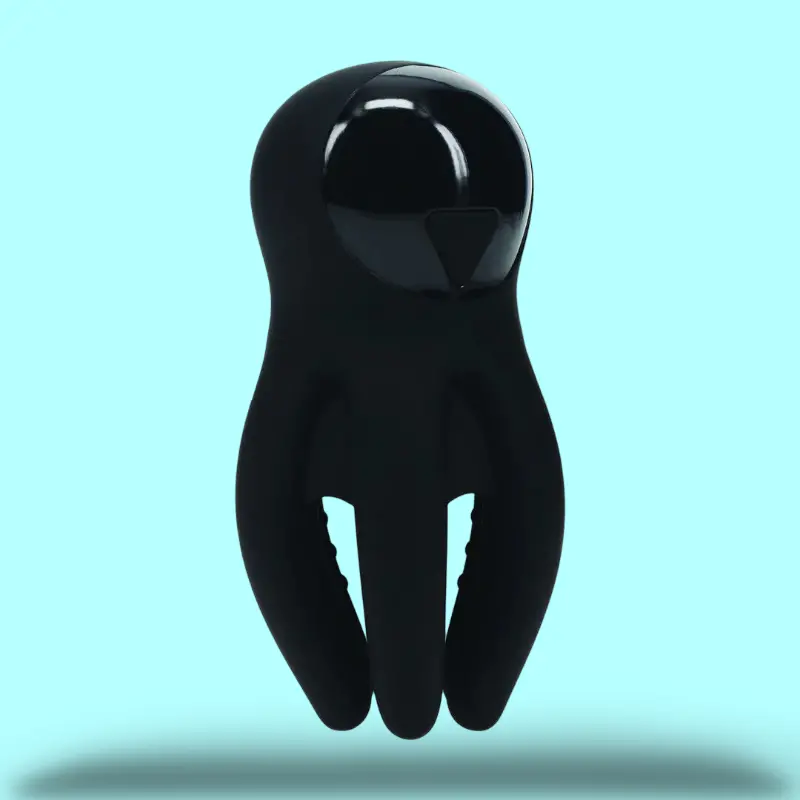 LEVELZ Glans Stimulator Vibrating Silicone Digital Display | Dark-Ink