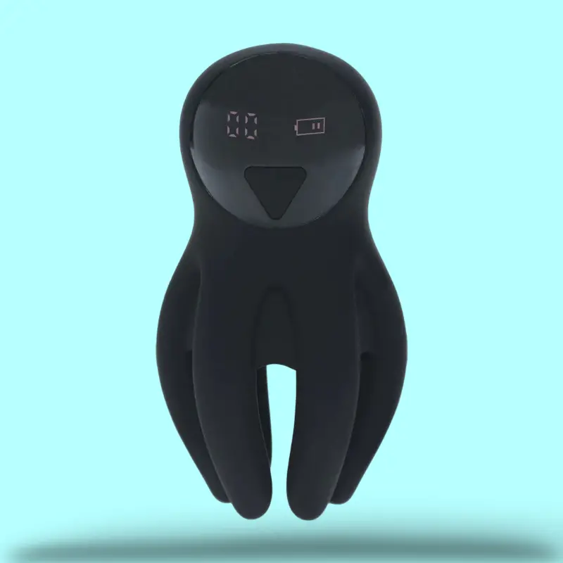 LEVELZ Glans Stimulator Vibrating Silicone Digital Display | Dark-Ink