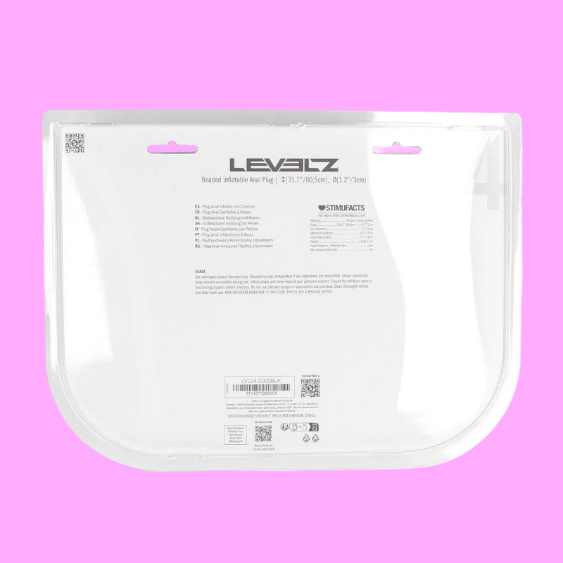 Beaded Inflatable Silicone Anal Plug