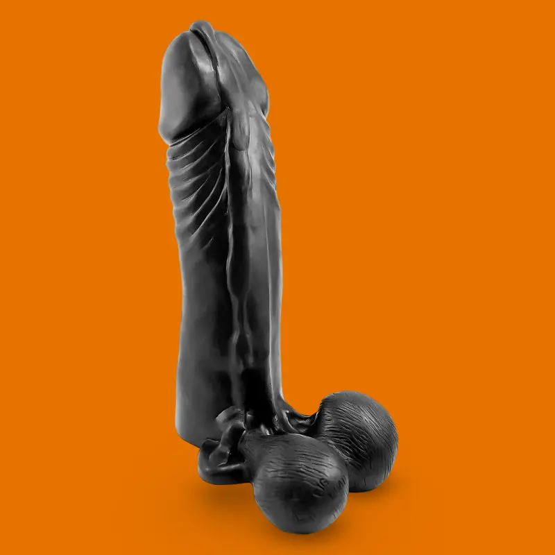 Oxballs Big Load Dildo, platinum silicone, 37 cm | Dark-Ink