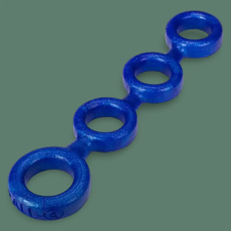 Cockring & ballring Oxballs 4-BALL, silicone platine | Dark-Ink