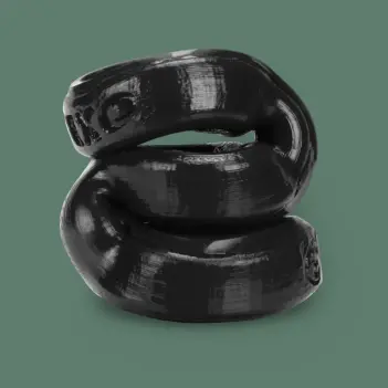Cockring & ballring Oxballs 3-BALL, 3 anneaux silicone | Dark-Ink