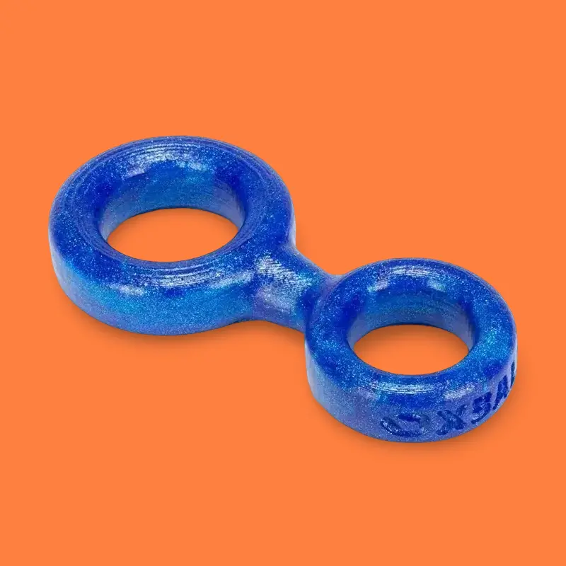 Cockring y anillo testicular Oxballs 8-BALL, silicona | Dark-Ink